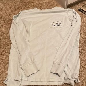 Ivory Ella long sleeve blue shirt